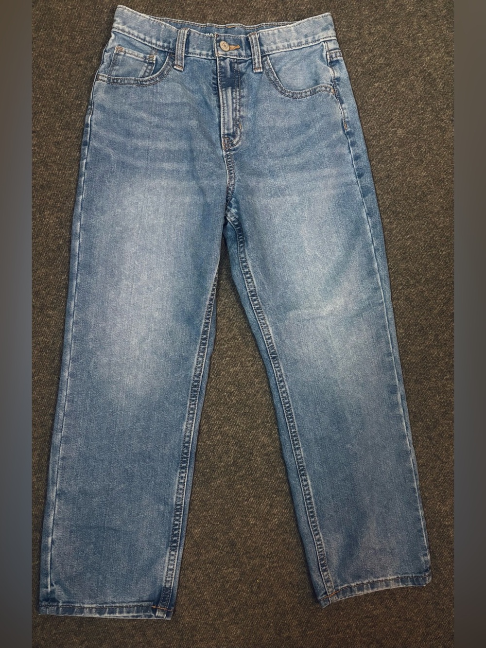 Old Navy | Girl’s Youth High-Rise Denim Jeans | Slouchy Straight Leg | Size 12